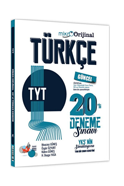Orijinal Yayınları Mikro Orjinal TYT Türkçe 20 Li Deneme Sınavı / Güncel - Ös...