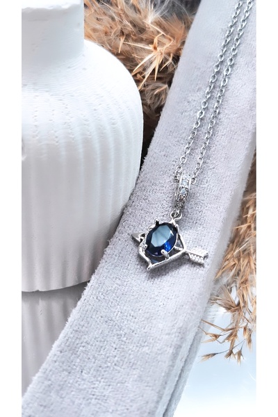 Serenity قلادة فولاذية مع رموز الأبراج الفلكية