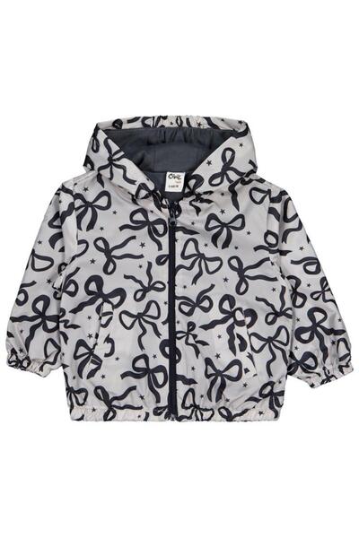 Civil Baby Raincoat with Bow 6-18 Months - Beige 9-12 Months