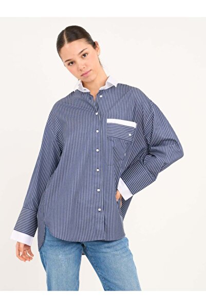 Lee Cooper Women's long-sleeved striped shirt