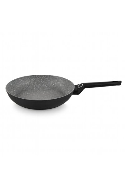 Zilan Universal Frying Pan 24 cm, Granite Non-Stick Interior, Soft-Touch Handle, ZLN 3291, Grey