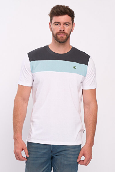 KVL by KENVELO Men's short-sleeved T-shirt with applied logo