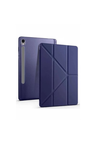 eco port Samsung Galaxy Tab S10 Fe Plus 13.1 Mars Tablet Case with Pen Holder - Navy Blue