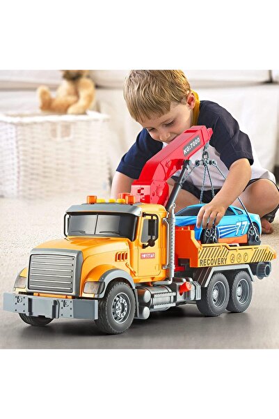 The Toys Home لعبة شاحنة سحب بمقياس 1:18 من WEERHXAON، شاحنة سحب للخلف للأولا...