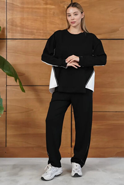 cemo Kontrast Detaylı Oversize Eşofman Takımı