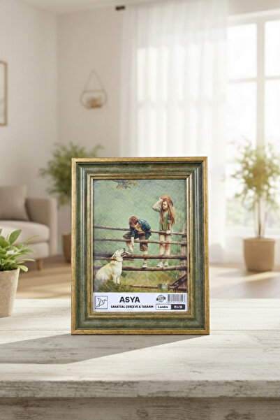 Asya Çerçeve Dekoratif Antik Desenli 13x18 Ayaklı Plastik Fotoğraf Çerçevesi