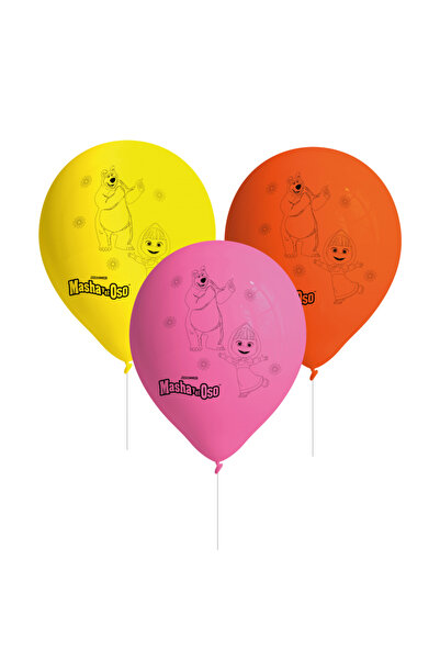 BEENsmile Set 8 baloane latex Masha&Ursul 28 cm