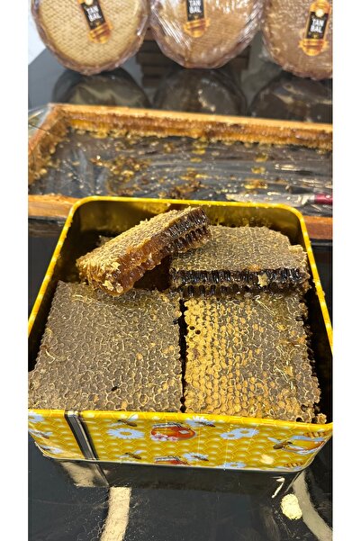 TANBAL Petekli Bal Siyah Renk 1.3kg yoğun polenli