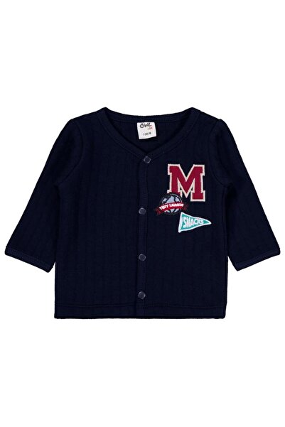 Civil Baby طقم بيجامة مطرزة للأطفال من عمر 1-9 أشهر - أزرق داكن من عمر 1-3 أشهر