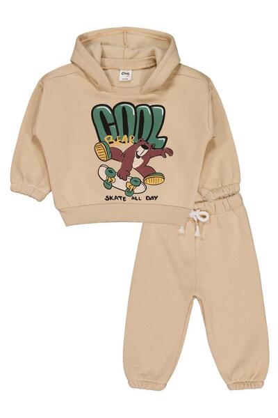 Civil Baby Teddy Bear Printed 6-18 Months Set - Brown 6-9 Months