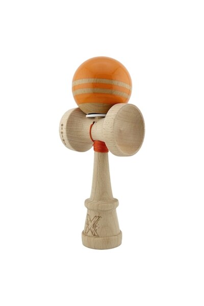 LEIBOO Kendama SUPER STYKY Rainbow - Cupă Mare V3, Lemn, 18 cm, Rulment Metal...