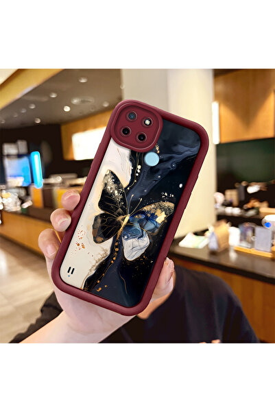 Hontinga حافظة هاتف من السيليكون الناعم متوافقة مع هاتف Realme C25Y/C21Y