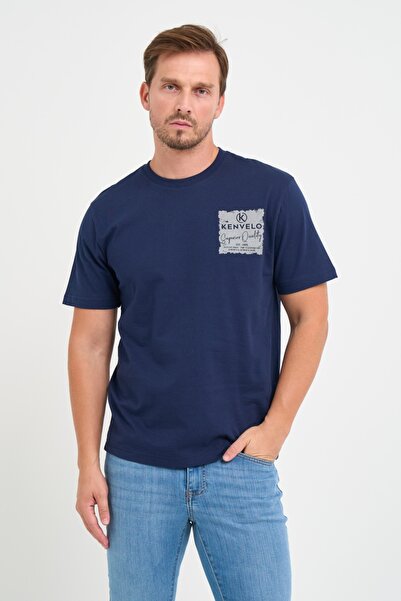 KVL by KENVELO Tricou barbat cu logo grafic