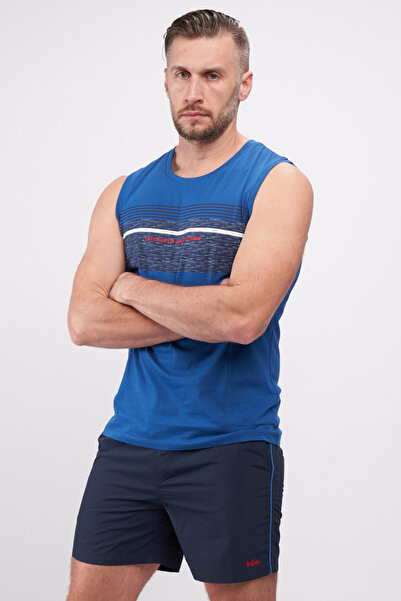 Lee Cooper Men's sleeveless cotton T-shirt with logo