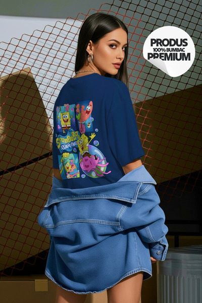 OEM 100% cotton Sponge Bob Oversized t-shirt for women