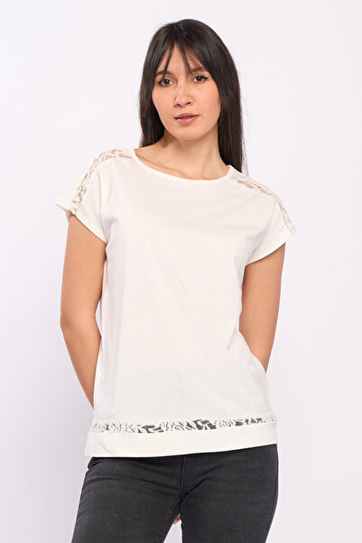 Lee Cooper Women's solid color T-shirt with pattern