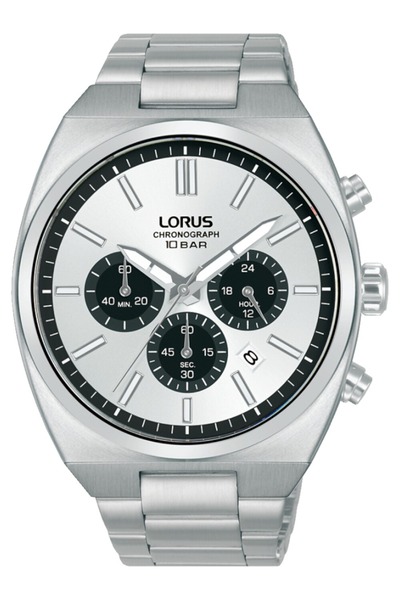 Lorus Mens Watch RT369KX9, Quartz, 43mm, 10ATM