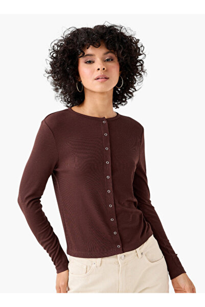 Lee Cooper T-shirt with Ribbed Texture and Round Neck