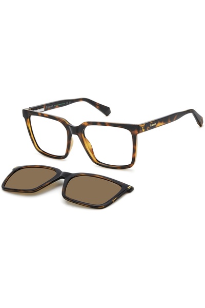 Polaroid PLD D556/C 086 Women's Clip-On Eyeglass Frames, 54 mm