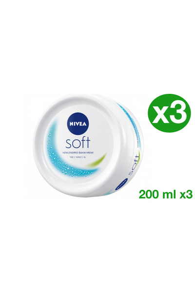 NIVEA Creme Soft 200ML x 3 pcs.