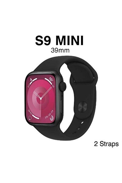 KEQIWEAR ساعة ذكية S9 ميني بشاشة كاملة مع خاصية الشحن - أسود