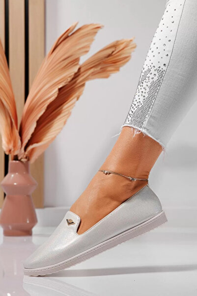 Zaira Balerini dama albi din piele ecologica Anemona #21790 - 40