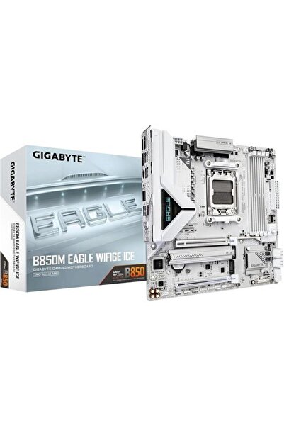 Gigabyte B850M EAGLE WIFI6E ICE DDR5 HDMI-DP TYPEC PCIE 5.0 AM5 MATX BEYAZ