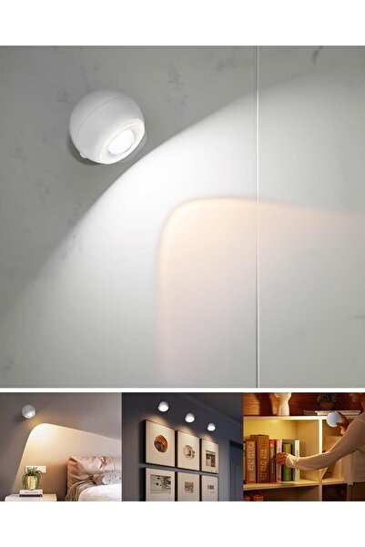 OEM Magnetic LED Wall Light with Motion Sensor, Type-C Charging, 360° Rotation