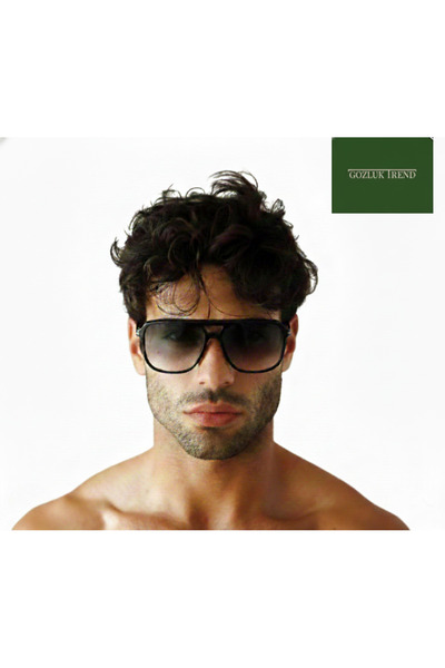Reacher Rhg-2547 56-15 140 C1 Men's Sunglasses Gradient Green Glass