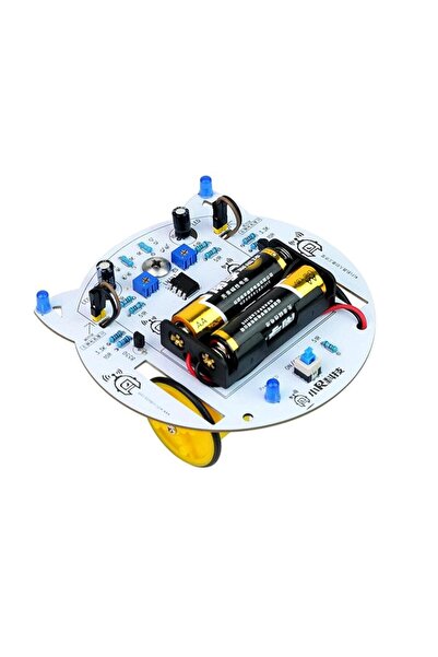 TLS Robotik DIY Mini Kedi Görünümlü Çizgi Takip Eden Robot Kiti