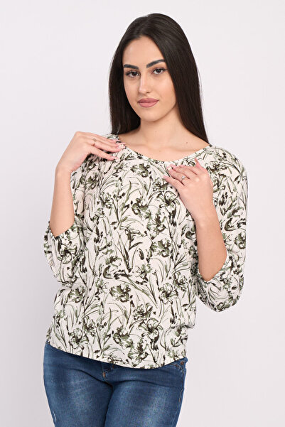 Timeout Women's long-sleeved shirt with floral pattern
