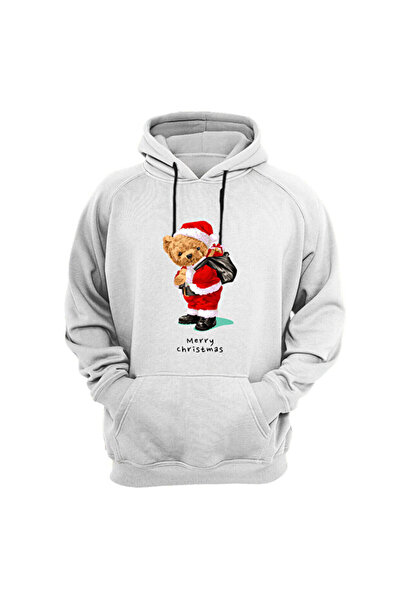 Hunors Sportswear & Company تي شيرت تيدي بير مطبوع لعيد الميلاد سانتا كلوز مي...