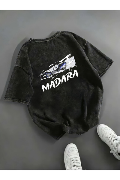 Freak Tshirt Black Color Printed Unisex Oversized Cut Washed Vintage T-Shirt