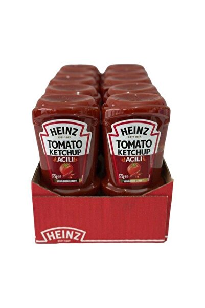 Heinz Tomato Ketchup Acılı Ketçap 375 gr x 10 Adet