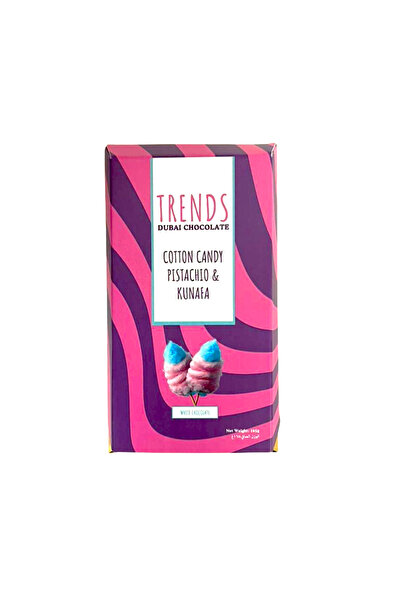 Trends Dubai Chocolate , حلوى القطن بالفستق والكنافة - 100 جرام