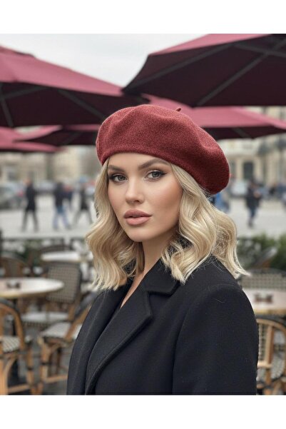 sf collection قبعة الرسام الفرنسي من اللباد للنساء