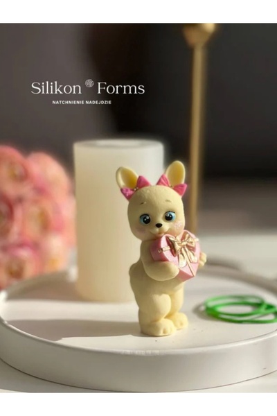 SiliconForms Silicone mold Bunny with gift