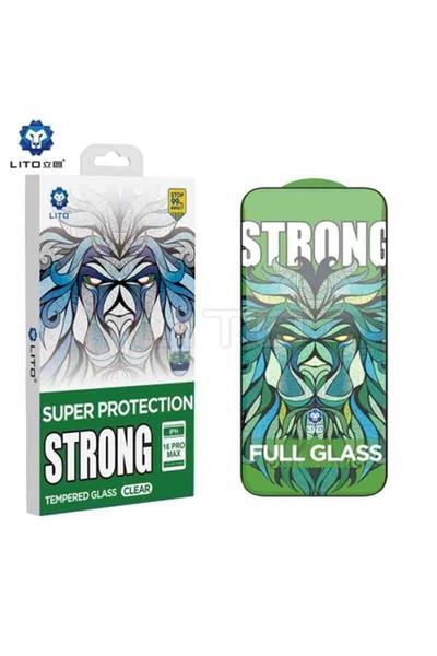 Lito D+ MAX Clear Strong Glass iPhone 17 Pro Ekran Koruyucu