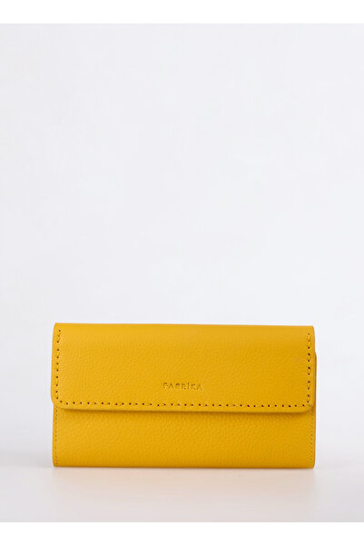 Fabrika Sarı Kadın Cüzdan Frk 540 Flt Deri Sarı