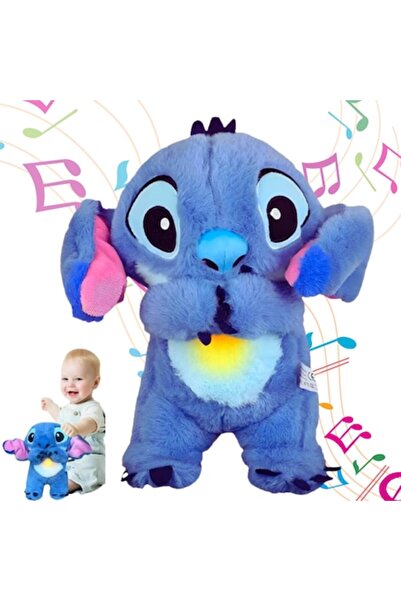 OEM Ursulețul de pluș Stitch care respiră, cântă și sforăie - Jucărie din des...
