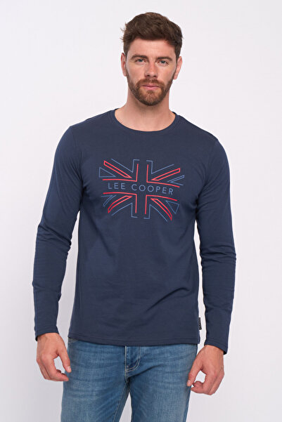 Lee Cooper Men's long-sleeved T-shirt with logo print