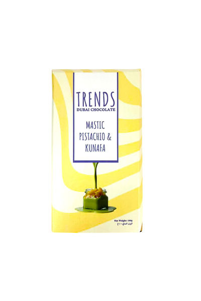 Trends Dubai Chocolate المستكة بالفستق والكنافة - 100 جرام