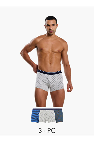 FAV سراويل داخلية رجالية قطنية مطبوع - عبوة من 3 قطع