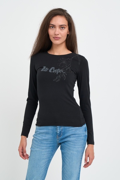 Lee Cooper Women's long-sleeved T-shirt with logo print
