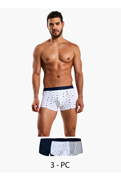 FAV عبوة من 3 سراويل داخلية قطنية رجالية بتصميم عصري
