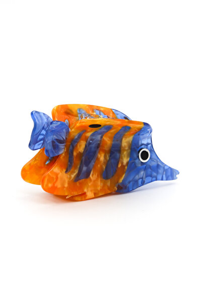 Nearsis Fish Model Blue Orange Latch Buckle