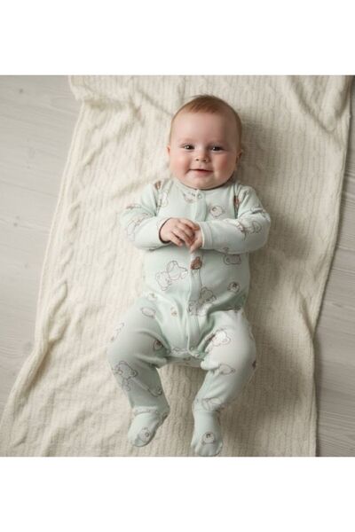 ruhaay Gift Teddy Bear Printed Baby Bodysuit & Bodysuit