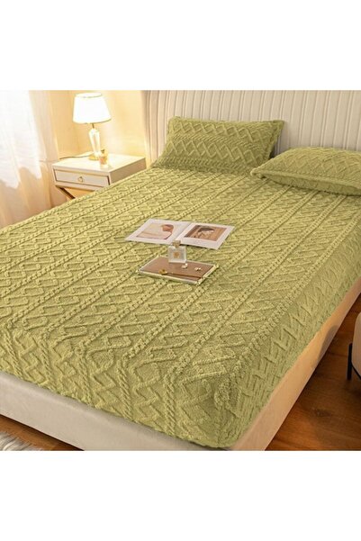OEM Cocolino bed cover with 2 pillowcases, knitted, 3-piece, 180x200 cm, ligh...