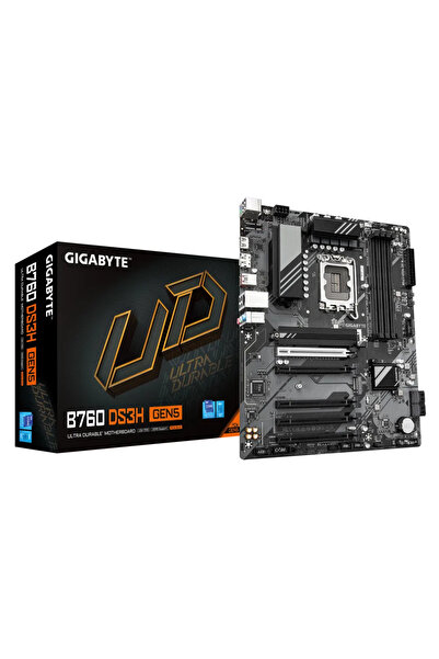 B760 DS3H , 4xDDR5, 2xM.2, , , , 13-14.Nesil, Soket