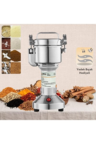 Besa Endüstriyel 100 Gr Bitki Baharat Öğütme Makinesi Öğütücü Değirmen
